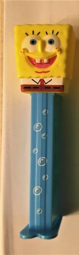 PEZ - SpongeBob SquarePants - SpongeBob in Shirt - yellow head, front shirt, no cheesy spots - A