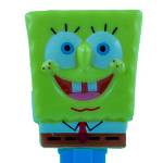 PEZ - SpongeBob in Shirt  yellow head, front shirt, no cheesy spots on bubbles