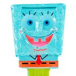 PEZ - SpongeBob in Shirt A clear crystal head, front shirt, no cheesy spots