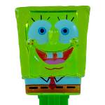 PEZ - SpongeBob in Shirt  yellow crystal head, front shirt, no cheesy spots