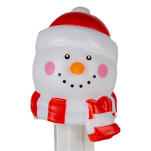 PEZ - Christmas - Snowman - beenie and scarf, with play code - F