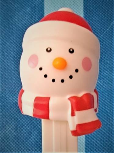 PEZ - Christmas - Snowman - beenie and scarf, with play code - F