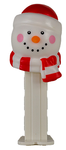 PEZ - Mini PEZ - Snowman - Ornaments ball / beenie and scarf / mini - F