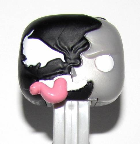 PEZ - Venom - GameStop - Venomized Silver Server - Light grey tongue