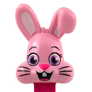 PEZ - Easter - Bunny - Pink, Open Mouth - G