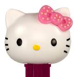 PEZ - Hello Kitty  bow with with dots on LOVE dog