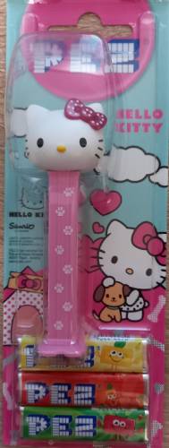 PEZ - Hello Kitty Puppy - bow with with dots