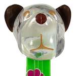 PEZ - Barky Brown Crystal Glitter Head on hearts paws 2019