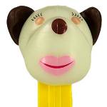 PEZ - Barkina White GITD Head on dancing skeletons