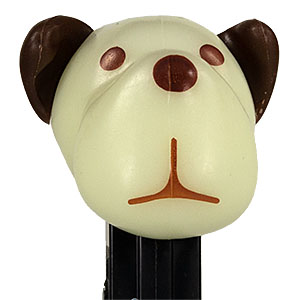 PEZ - AWL / SOS - Halloween 2019 - Barky Brown - White GITD Head