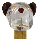 PEZ - Barky Brown Crystal Clear Head on Happy Easter 2020