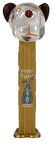 PEZ - AWL / SOS - Easter 2020 - Barky Brown - Crystal Clear Head