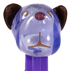 PEZ - AWL / SOS - Easter 2019 - Barky Brown - Crystal Blue Head, Black Ears