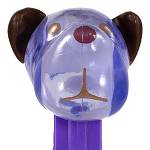 PEZ - Barky Brown  Crystal Blue Head, Black Ears on easter rabbit Happy Easter 2019