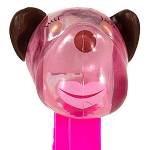 PEZ - Barkina  Crystal Pink Head, Black Ears on easter rabbit Happy Easter 2019