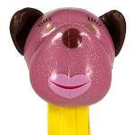 PEZ - Barkina Pink Glitter Head, Black Ears on Pink