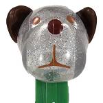 PEZ - Barky Brown  Crystal Glitter Head on Christmas 2019