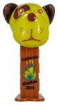PEZ - Barky Brown Mini Yellow Glitter Head on California Wildfires 2018