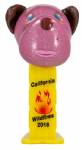 PEZ - Barkina Mini  Pink Glitter Head on California Wildfires 2018