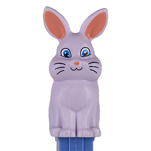 PEZ - Easter - Bunny - Sitting Full Body Pink, big eyes - I
