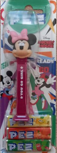 PEZ - Team Mickey & Minnie - Minnie Mouse - Minnie Go Girl Off Bow - F/K