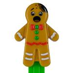 PEZ - Gingerbread Man bitten and scared
