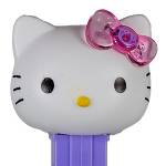 PEZ - Hello Kitty  crystal pink bow with flower print on dark crystal pink bow tie on * * Yoga * *