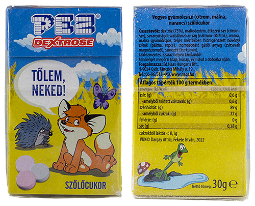 PEZ - Dextrose Packs - VUK - Tőlem Neked