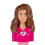 PEZ - Barbie brown hair  