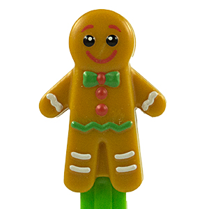 PEZ - Christmas - Gingerbread Man - smiling, with play code
