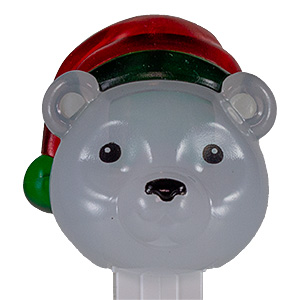 PEZ - Christmas - Polar Bear - Cloudy Crystal Head, with play code - D