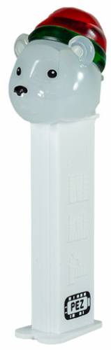PEZ - Christmas - Polar Bear - Cloudy Crystal Head, with play code - D