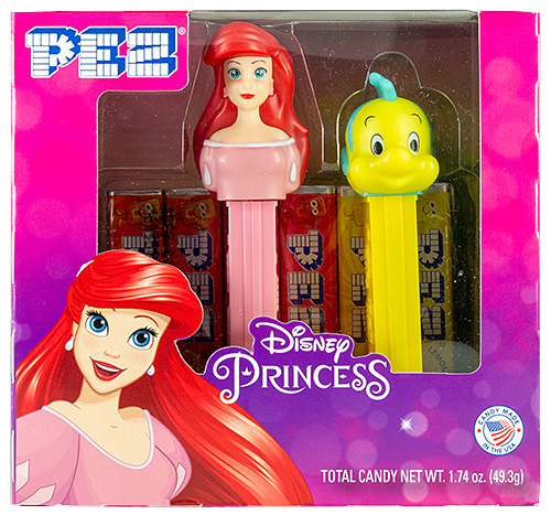 PEZ - Princess - The Little Mermaid - Twin Pack The Little Mermaid Ariel & Flounder - US release