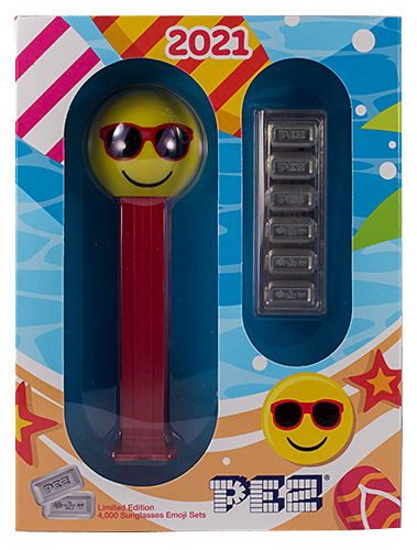 PEZ - PEZ Miscellaneous - Silver Wafer Gift Set - Emoji Chillin'