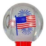 PEZ - Ball USA Flag on red