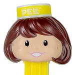 PEZ - Presenter Girl Lemon / Brown Hair