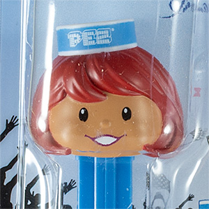 PEZ - Sweets & Snacks Expo - Presenter Girl - Blue Cap, Brown Hair, Year 2024