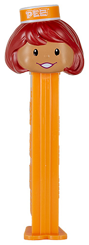 PEZ - PEZ Miscellaneous - Presenter Girl - Orange / Brown Hair