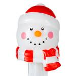 PEZ - Snowman F beenie and scarf, with play code, bright white on play code