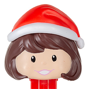 PEZ - PEZ Miscellaneous - Presenter Girl - Santa Hat / Light Skin Tone