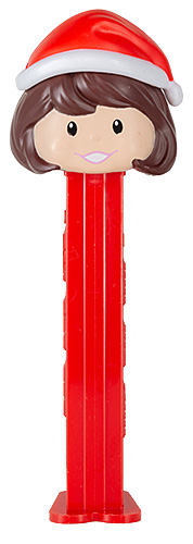 PEZ - PEZ Miscellaneous - Presenter Girl - Santa Hat / Light Skin Tone