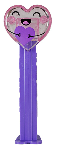 PEZ - Valentines - Purple Hugging Crystal Heart