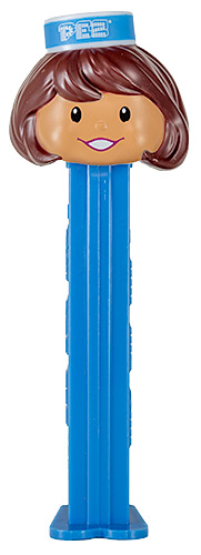 PEZ - PEZ Miscellaneous - Presenter Girl - Peppermint / Medium Skin Tone Brown Hair