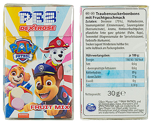 PEZ - Dextrose Packs - Paw Patrol - Group