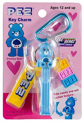 PEZ - Key Charm - Care Bears - Grumpy Bear