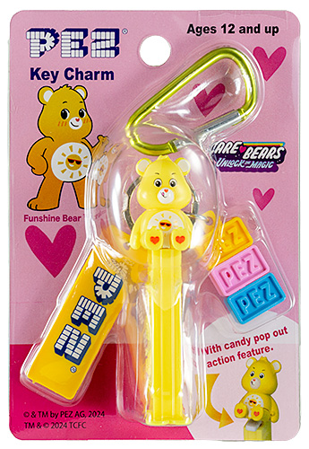 PEZ - Key Charm - Care Bears - Funshine Bear