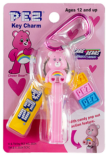 PEZ - Key Charm - Care Bears - Cheer Bear