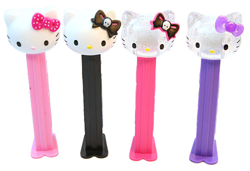 PEZ - Hello Kitty - Skulls - Hello Kitty - Polka-dot dark pink bow